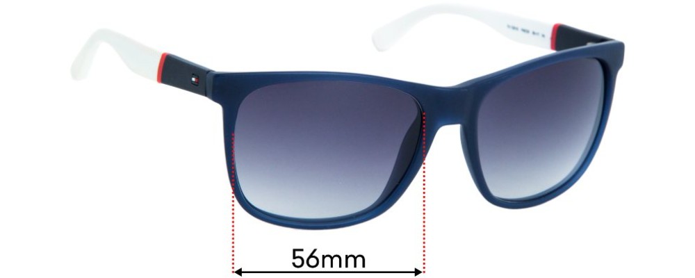 Sunglass Fix Replacement Lenses for Tommy Hilfiger TH 1281/S  - 56mm Wide